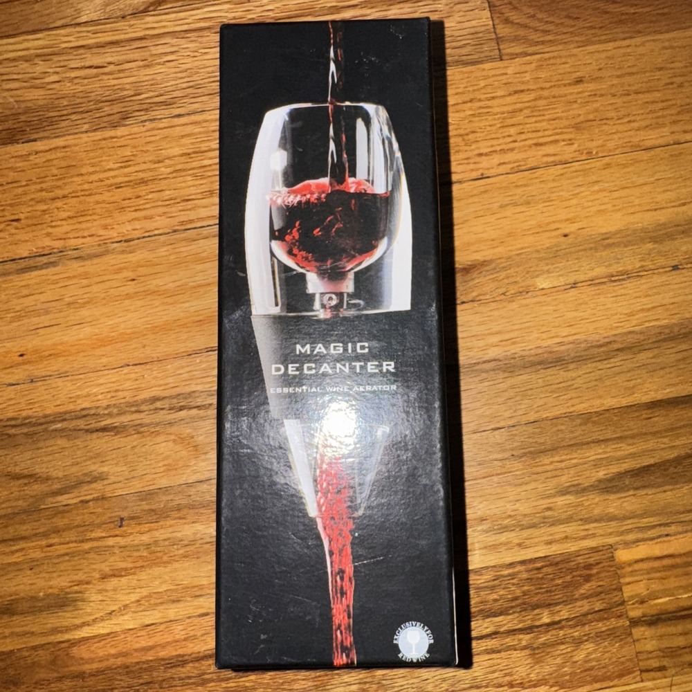 Magic Decanter Essential Wine Aerator Adds Flavor Finish Breathe FAST SHIP! A77